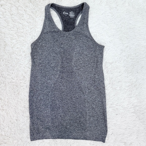 Zyia Active Grey Copper Charged Tank Top Small Racerback Seamless - Picture 1 of 5